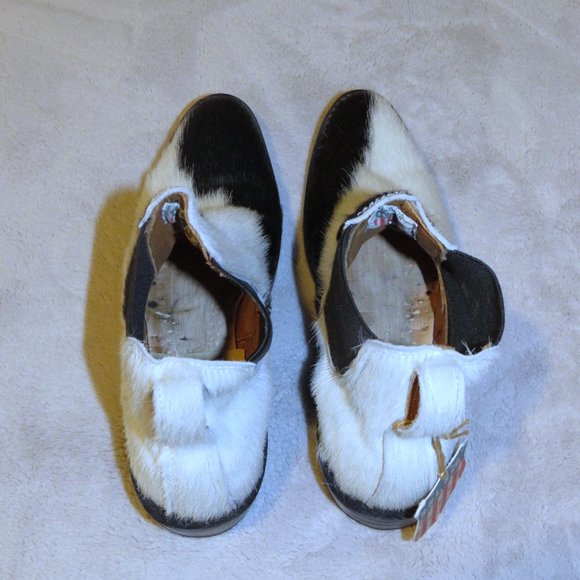 Ralph Lauren RRL Women's Black Hair on Hide Plainview Chelsea Boots 6.5 B NWB - Picture 6 of 13